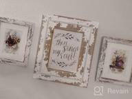 img 1 attached to Set Of 6 Distressed Grey Multi Photo Frames, Fits 8X10 Or 5X7 Pictures With Real Glass, Collage Display For Walls Or Tables, Includes Mat For Enhanced Presentation - Upsimples review by Jaleel Akuffo
