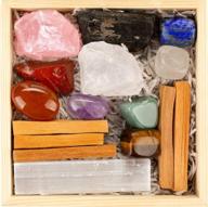 simurg premium chakra healing crystal stone set - 16pcs для начинающих, медитация, исцеление кристаллами, рейки, духовная метафизика, очищение ауры логотип