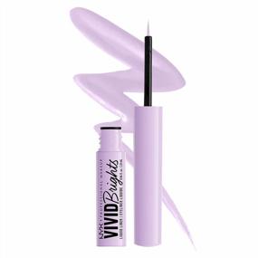 img 4 attached to NYX PROFESSIONAL MAKEUP Vivid Brights Liquid Liner, Smear-Resistant Eyeliner With Precise Tip - Lilac Pink