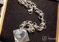 img 1 attached to SANNYRA Mother-Daughter Stainless Steel Heart Charm Bracelets: Thoughtful Birthday Gifts for Women review by Denise Rivera