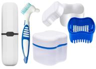 denture dentures container retainer cleaning oral care at denture care logo