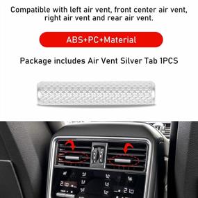 img 1 attached to Upgraded Jaronx Air Conditioning Vent Clip For Porsche Cayenne 2019-2022 - Chrome-Plated Trim Air Vent Clip Tab For Improved Functionality And Style
