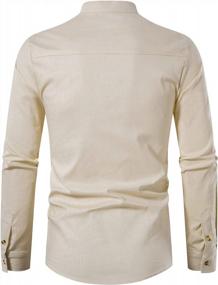 img 2 attached to Stay Cool And Stylish This Summer With LucMatton Men'S Slim Fit Henley Beach Tops