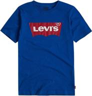 levis classic batwing t shirt white boys' clothing : tops, tees & shirts logo