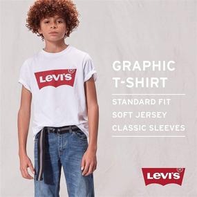 img 2 attached to Levis Classic Batwing T Shirt White Boys' Clothing : Tops, Tees & Shirts