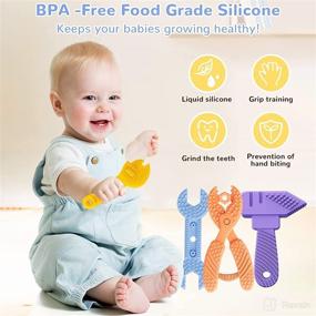 img 3 attached to Teething Maiqufa®BPA Free Silicone Teethers Tool Shaped