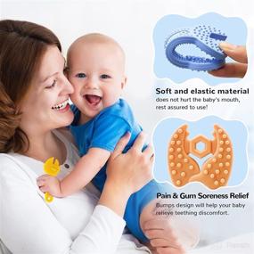 img 1 attached to Teething Maiqufa®BPA Free Silicone Teethers Tool Shaped