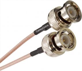 img 2 attached to CablesOnline, 6-Inch BNC Male To BNC Male RG316 Coax Low Loss RF Cables (5 Pack)