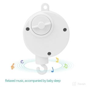 img 1 attached to 🎶 Entertain and Soothe Your Baby with the Baby Musical Mobile: Mechanical Music Box with Relaxing Melody for Infant Crib Bed