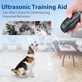 img 3 attached to MODUS Ultrasonic Dog Barking Deterrent & Training Device | 2-in-1 Bark Control | Anti-Barking Tool | Control Range up to 16.4 Ft | Battery Included | LED Indicator | Indoor & Outdoor Friendly