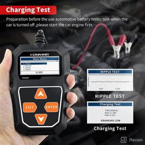 img 1 attached to KONNWEI KW208 12V Car Battery Tester: Automotive Lead-Acid Battery Analyzer, 100-2000 CCA Load Tester, Digital Battery Tester for Auto Cranking & Charging System