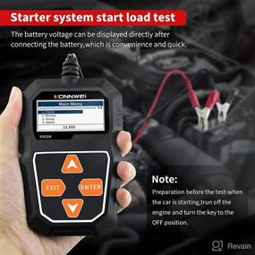 img 2 attached to KONNWEI KW208 12V Car Battery Tester: Automotive Lead-Acid Battery Analyzer, 100-2000 CCA Load Tester, Digital Battery Tester for Auto Cranking & Charging System