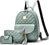 quilted leather backpack for women's 🎒 fashion, handbags & wallets by fashion backpacks логотип