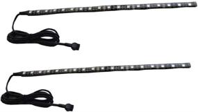 img 2 attached to Enhance Your Vehicle's Aesthetics with 2pc 12inch 18LED Multi-Color Flexible Strip Accent Lights 5050 SMD Flex RGB for Motorcycle, ATV, Car.