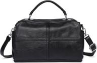 vaschy crossbody leather satchel shoulder women's handbags & wallets via satchels logo