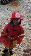 img 1 attached to Boys' Kidorable Red Fireman Raincoat with Fun Flames, Chief Badge, Reflective Strips – All-Weather Protection review by Steve Atchley