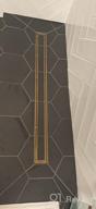 картинка 1 прикреплена к отзыву NeoDrain 24-дюймовый линейный слив для душа из матовой латуни с плоской крышкой 2-в-1 и вставкой под плитку - прямоугольный трап из нержавеющей стали для душа от Nick Mosley