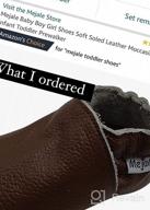 img 1 attached to 👶 Mejale Leather Infant Moccasins with Anti-Skid Soles – Perfect Pre-Walker Shoes for Boys review by Hamilton Larcony