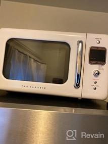 img 5 attached to WINIA WOR07R2ZEM Retro 0.7 Cu. Ft. Compact Countertop Microwave Oven - Mint Green