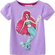 sparkling mermaid girls' clothing 🧜 - glitter sequin t shirt leggings logo