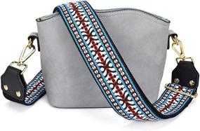 img 4 attached to Jacquard Women's Handbags & Wallets - Adjustable Crossbody Shoulder Totes with Replacement Option