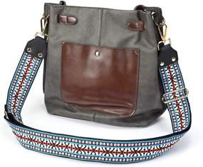img 3 attached to Jacquard Women's Handbags & Wallets - Adjustable Crossbody Shoulder Totes with Replacement Option