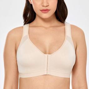 img 2 attached to Revolutionize Your Comfort With DELIMIRA'S Full Coverage Posture Bra - Front Closure And Wire-Free!