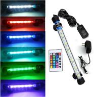 🐠 jacksuper waterproof led aquarium light, remote control submersible rgb light for reef plants and fish tanks, adjustable brightness and colorful underwater lighting logo