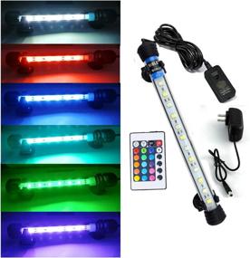 img 4 attached to 🐠 JackSuper Waterproof LED Aquarium Light, Remote Control Submersible RGB Light for Reef Plants and Fish Tanks, Adjustable Brightness and Colorful Underwater Lighting