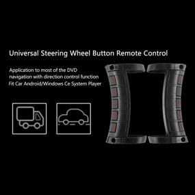 img 1 attached to Enhanced Wireless Car Steering Wheel Button Remote Control 🚗 for Stereo DVD GPS, LED Steering Wheel Button Remote Control