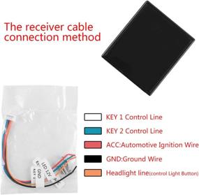 img 2 attached to Enhanced Wireless Car Steering Wheel Button Remote Control 🚗 for Stereo DVD GPS, LED Steering Wheel Button Remote Control