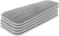 🧹 amerwash plus microfiber mop replacement pad - 16x5.5 inches - compatible with bona floor care system and rubbermaid reveal spray mop - 5 pack - reusable mop head - fits 14-16 inch floor mop logo