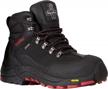 waterproof and insulated black widow leather work boots for women by refrigiwear, ideal for cold-weather logo
