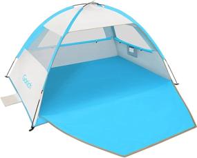 img 4 attached to Portable Beach Tent Sun Shelter Canopy: Gorich Beach Tent For 3-7 People, With UPF 50+ UV Protection, Lightweight & Easy Setup Cabana Beach Shade Tent