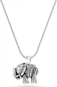 img 3 attached to Get Lucky With LeCalla'S Sterling Silver Animal Jewelry Set For Women