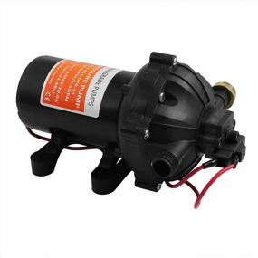 img 1 attached to High-Performance RV Water Pump: 5.3 GPM, 12V Diaphragm Pump With 70 PSI And 25 Ft. Coiled Hose For Boats, Caravans, RVs, Yachts - Ideal For Washdowns And Marine Use