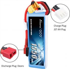 img 1 attached to High-Performance Gens Ace LiPo Battery Pack - 2S 7.4V, 1550MAh, 45C For RC Planes, FPV Cars, Boats, Trucks, Helis, And Airplanes, With Deans Plug