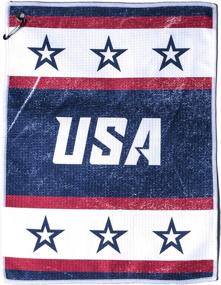 img 4 attached to USA Flag Golf Towel By SHANKITGOLF - 18X14, Perfect For Patriot Golfers