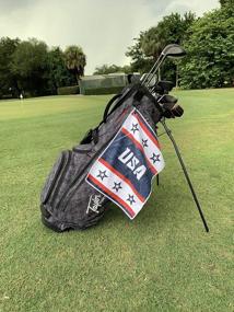 img 2 attached to USA Flag Golf Towel By SHANKITGOLF - 18X14, Perfect For Patriot Golfers