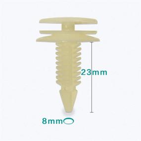 img 3 attached to Lantee Car Clips for GM - Set of 50 Front Door Trim Panel Retainers Clips | Replacements for GM 10153057