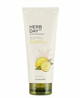 the face shop herb day 365 master blending cleansing foam lemon & grapefruit dead cells & makeup residues removal with refreshing sensation skin residues removal & naturally derived, 5.7 fl oz logo