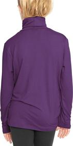 img 2 attached to Stretch Comfort Sleeve Turtleneck XX Large Girls' Clothing : Active