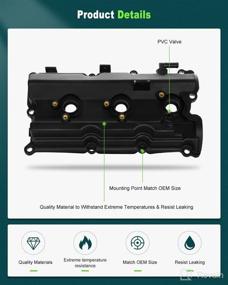 img 1 attached to 🔧 SCITOO Engine Valve Cover with Gasket Left Right - Nissan 350Z, Infiniti FX35 G35 M35 2003-2008