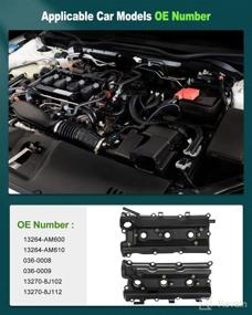 img 3 attached to 🔧 SCITOO Engine Valve Cover with Gasket Left Right - Nissan 350Z, Infiniti FX35 G35 M35 2003-2008