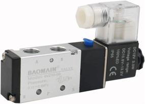 img 2 attached to Baomain 4V210-08 DC 12V Пневматический электромагнитный клапан управления подачей воздуха - с внутренним пилотированием, одиночное электрическое управление, 5-ходовой 2-позиционный PT1/4