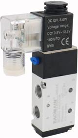 img 4 attached to Baomain 4V210-08 DC 12V Pneumatic Air Control Solenoid Valve - Internally Piloted, Single Electrical Control, 5 Way 2 Position PT1/4