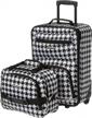 rockland fashion softside upright luggage set, kensington, 2-piece (14/19) logo