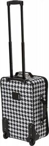 img 3 attached to Rockland Fashion Softside Upright Luggage Set, Kensington, 2-Piece (14/19)