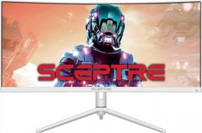 img 4 attached to 🖥️ Sceptre Ultrawide DisplayPort FreeSync C305B FUN200W: Curved 2560X1080P Screen with Flicker-Free & Blue Light Filter