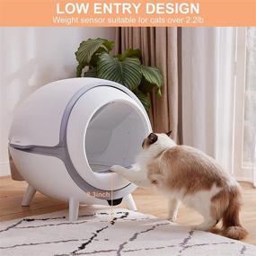 img 3 attached to 🐱 Smart Self-Cleaning Cat Litter Box by FRAPOW - Extra Large Cabin, Weight Sensor, APP Control Timer, Safety Protection, Washable Cleaning Cabin